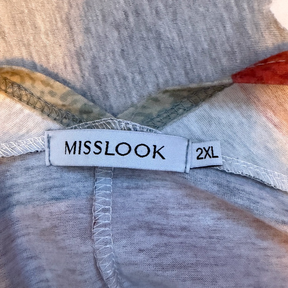 MISSLOOK Multicolor Patchwork Cardigan - Picture 2 of 2